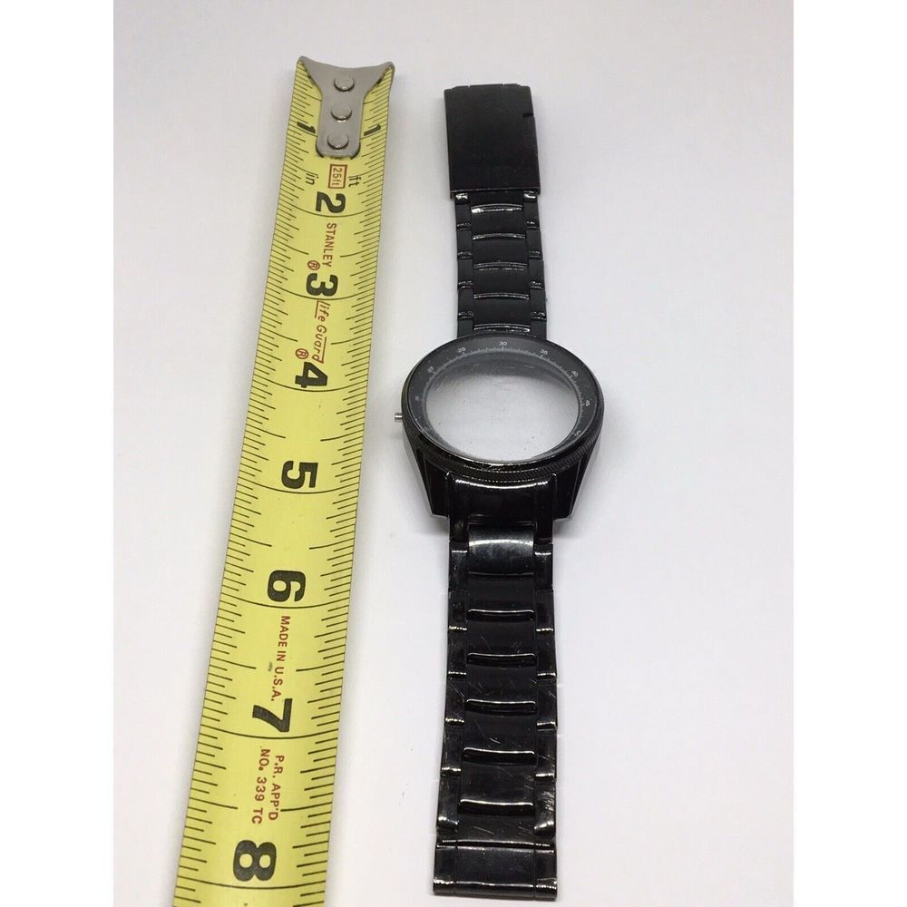 Authentic Fossil Watch Bracelet Case Links Parts Band 20mm Black A535